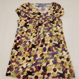Vera Wang Colorful Print Top